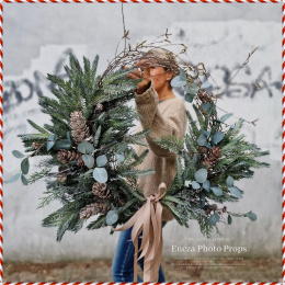 Christmas wreath - 70 cm - asymmetrical