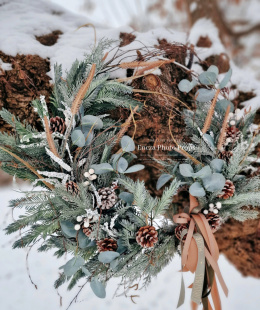 Christmas wreath - RUSTIC - 60 cm