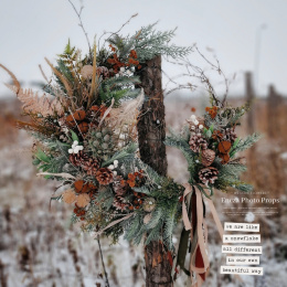 Christmas wreath - RUSTIC - 55 cm