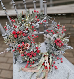 Asymmetrical Christmas wreath - 40 cm