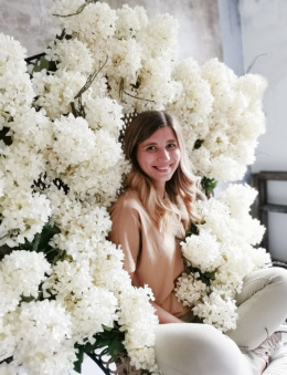 Hydrangea branch - IVORY - 160 cm